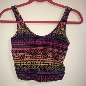 Tribal crop top